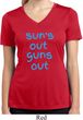 Suns Out Guns Out Ladies Moisture Wicking V-neck Shirt