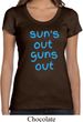 Suns Out Guns Out Ladies Scoop Neck Shirt