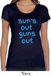 Suns Out Guns Out Ladies Scoop Neck Shirt