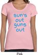 Suns Out Guns Out Ladies Scoop Neck Shirt