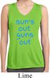 Suns Out Guns Out Ladies Sleeveless Moisture Wicking Shirt