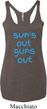 Suns Out Guns Out Ladies Tri Blend Racerback Tank Top