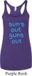 Suns Out Guns Out Ladies Tri Blend Racerback Tank Top