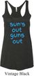Suns Out Guns Out Ladies Tri Blend Racerback Tank Top