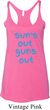 Suns Out Guns Out Ladies Tri Blend Racerback Tank Top