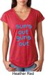 Suns Out Guns Out Ladies Tri Blend V-Neck Shirt