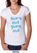 Suns Out Guns Out Ladies Tri Blend V-Neck Shirt