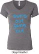 Suns Out Guns Out Ladies V-neck Shirt