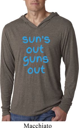Suns Out Guns Out Lightweight Hoodie Shirt