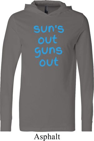 Suns Out Guns Out Lightweight Hoodie Tee
