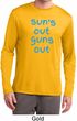 Suns Out Guns Out Mens Dry Wicking Long Sleeve Shirt