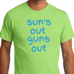 Suns Out Guns Out Mens Organic Shirt