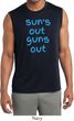 Suns Out Guns Out Mens Sleeveless Moisture Wicking Shirt