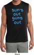 Suns Out Guns Out Mens Sleeveless Moisture Wicking Shirt