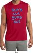 Suns Out Guns Out Mens Sleeveless Moisture Wicking Shirt