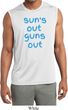 Suns Out Guns Out Mens Sleeveless Moisture Wicking Shirt
