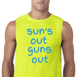 Suns Out Guns Out Mens Sleeveless Shirt