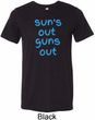 Suns Out Guns Out Mens Tri Blend Crewneck Shirt