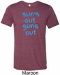 Suns Out Guns Out Mens Tri Blend Crewneck Shirt