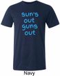 Suns Out Guns Out Mens Tri Blend Crewneck Shirt