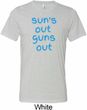 Suns Out Guns Out Mens Tri Blend Crewneck Shirt