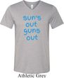 Suns Out Guns Out Mens Tri Blend V-neck Shirt