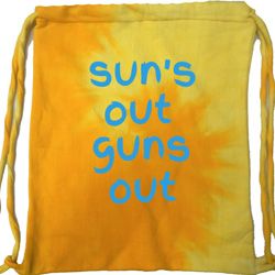 Suns Out Guns Out Tie Dye Bag