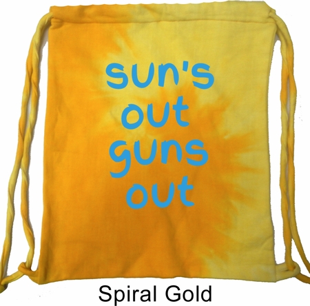 Suns Out Guns Out Tie Dye Bag