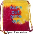 Suns Out Guns Out Tie Dye Bag