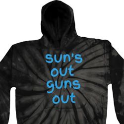 Suns Out Guns Out Tie Dye Hoodie