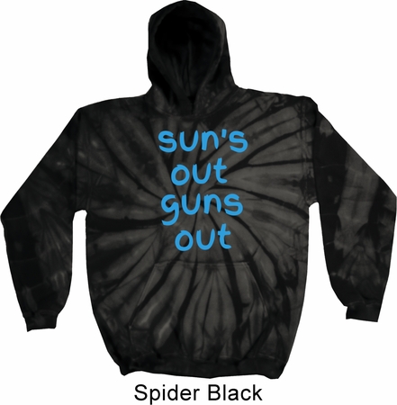 Suns Out Guns Out Tie Dye Hoodie