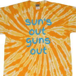 Suns Out Guns Out Twist Tie Dye Shirt