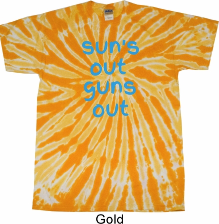 Suns Out Guns Out Twist Tie Dye Shirt