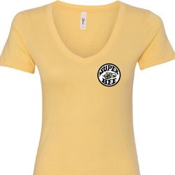 Super Bee Circle Logo Pocket Print Ladies Dodge Shirts