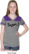 Super Black Print Girls Football Shirt