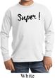Super Black Print Kids Long Sleeve Shirt