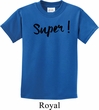 Super Black Print Kids Shirt