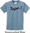 Super Black Print Kids Shirt