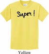 Super Black Print Kids Shirt
