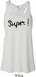 Super Black Print Ladies Flowy Racerback Tanktop