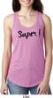 Super Black Print Ladies Ideal Tank Top