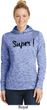 Super Black Print Ladies Moisture Wicking Hoodie