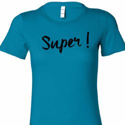 Super Black Print Ladies Shirts