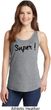 Super Black Print Ladies Tank Top