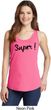 Super Black Print Ladies Tank Top