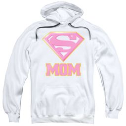 Super Mom Hoodie Pink Shield White Sweatshirt Hoody Super Mom Hoodie Pink Shield White Sweatshirt Hoody