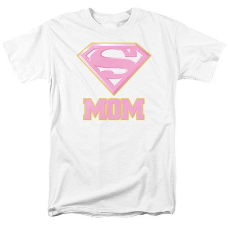 Super Mom Shirt Pink Shield White T-Shirt