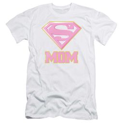 Super Mom Slim Fit Shirt Pink Shield White T-Shirt Super Mom Slim Fit Shirt Pink Shield White T-Shirt