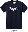 Super White Print Kids Shirt