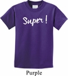 Super White Print Kids Shirt